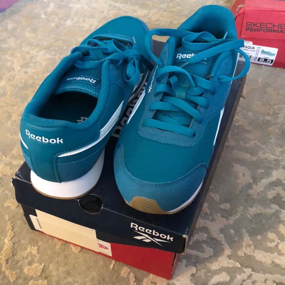 Blue Reebok Tennis Shoes